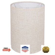 Tall Drum Lamp Shade for Table Lamps, Floor Lamp, Cloth Lampshade 10" Top X 10"