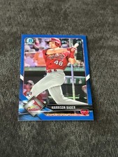 2018 Bowman Chrome - Harrison Bader #68 Blue Refractor /150 (RC)