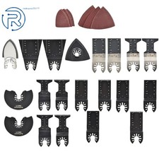 Oscillating Tool Accessories Kit Quick Release Saw Blades w/ Sandpaper 40PCS NEW
