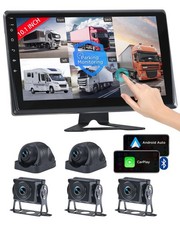RV Camera System with Carplay Android Auto, 5 1080P Wired Backup Camera 10....