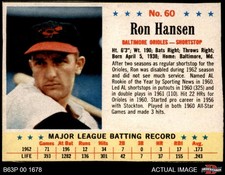 1963 Post Cereal #60 Ron Hansen Orioles 5 - EX