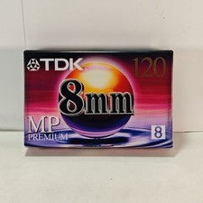 TDK 8mm 120 Minute MP Premium Camcorder Videotape