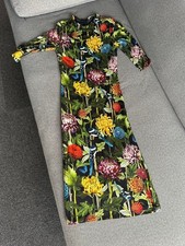 alice + olivia Floral 3/4 Sleeve Maxi Dress