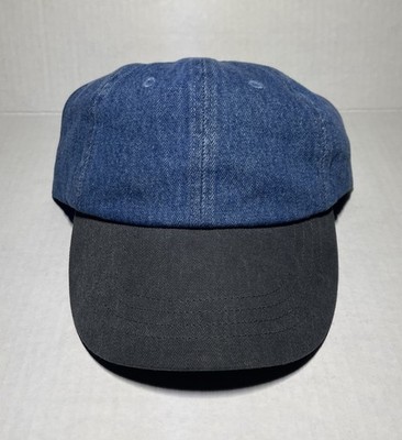 Vintage Head Shots KC Caps Denim Blue Baseball Hat One Size Adjustable Strapback