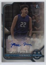 2021-22 Bowman U Chrome Prospect Auto Refractor Pete Nance #BCPA-PN Auto 8az