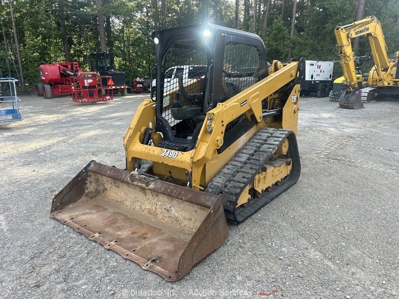 2021 Caterpillar 249D3 Skid Steer Track Loader Crawler Bucket Aux Hyd bidadoo