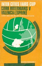 CORK HIBS V VALENCIA 16/9/1970 INTER CITIES FAIRS CUP - FLOWER LODGE, CORK