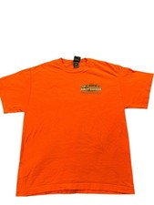 Harley-Davidson Appalachian Mechanicsburg PA Orange T-Shirt Size Large