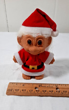 Vintage Russ Christmas Troll Doll Santa Claus Ornament