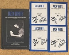Jack White Stripes SIGNED BOOK Collected Lyrics & Selected Writing Volume 1 Auto