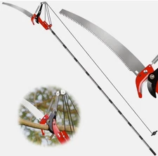 NEW Suchtale 14ft Adjustable Manual Pole Saw & Tree Pruner with Sharp Blade