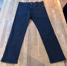 Genuine H  M Black Straight Regular Fit Jeans - 32 Waist/32 leg - Black