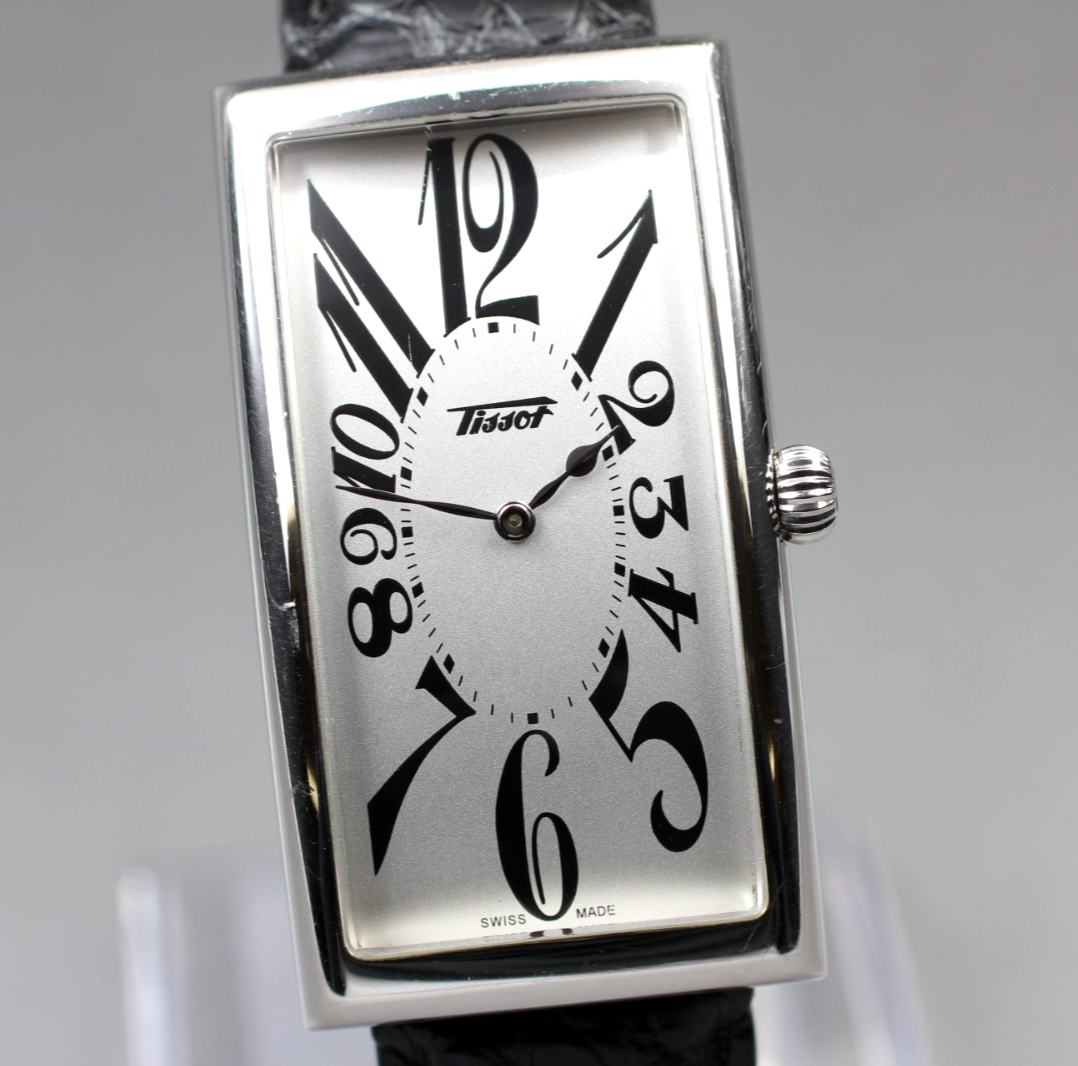NEAR MINT Tissot Heritage Banana White Mens Quartz Watch JAPAN