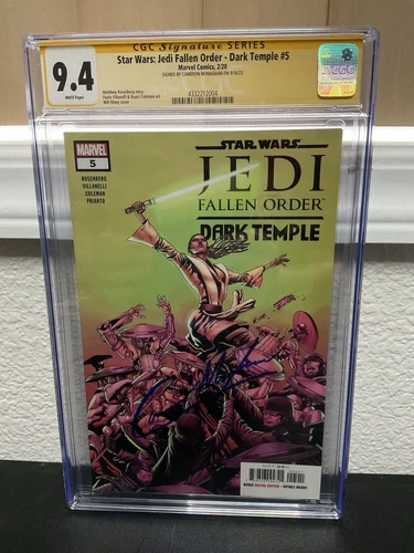 Star Wars Jedi Fallen Order Dark Temple 5 CGC 9.4 Signed Monaghan 2020