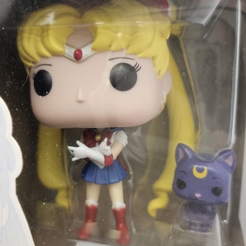 Funko Pop! Vinyl: Sailor Moon #89 Sailor Moon Sailor Moon with Luna - Picture 6 of 9