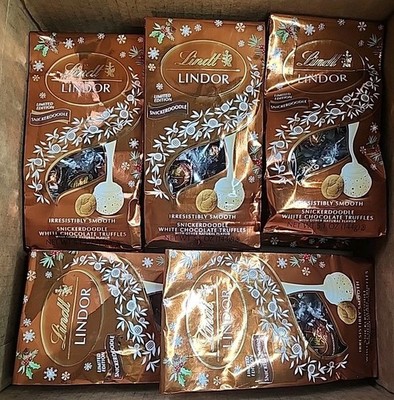 (9) Lindt Lindor Snickerdoodle White Chocolate Truffles 5.1 Oz Bagd - Exp 06/26