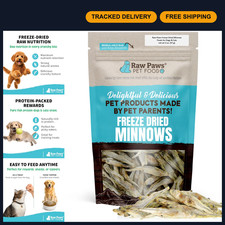 Freeze-Dried Minnows for Cats & Dogs - 2oz Healthy Treats, USA Made