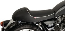 KEDO SR500 Sitzbank 'Classic Racer' schwarz mit weißer Paspel Seat Bench