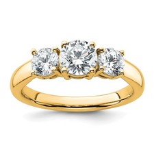 14k Yellow Gold 1 1/2 carat Lab Grown Diamond...