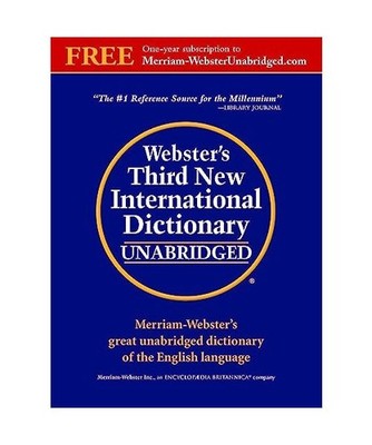 Webster's Third New International Dictionary, Unabridged
