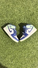 Nike Air Jordan 1 Mid Youth Size 5Y Basketball Shoes Mystic Navy, 554725-413