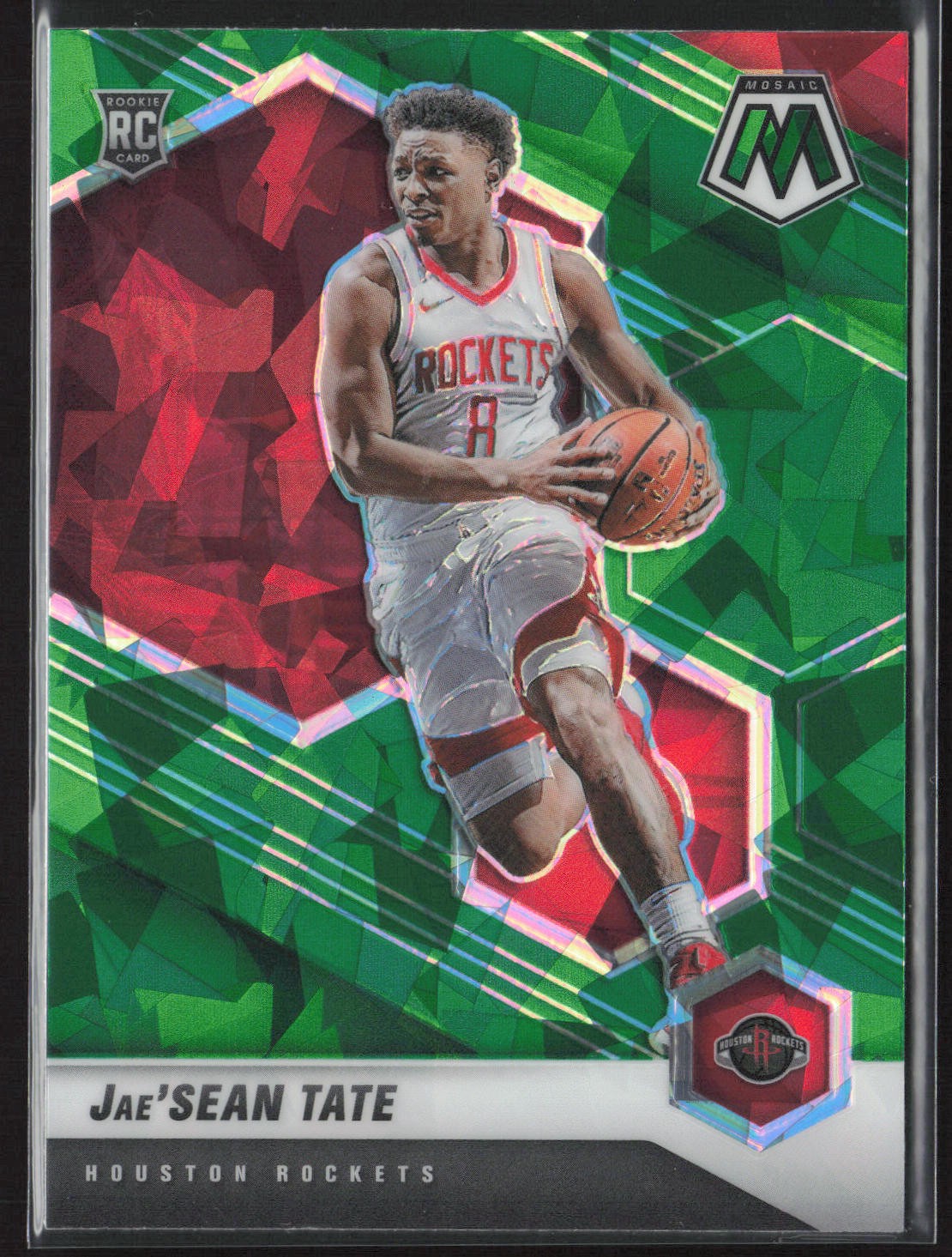 2020-21 Panini Mosaic #214 Jae'Sean Tate Green Ice Prizm Rookie