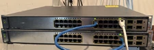 Cisco WS-C3750G-24TS-E1U 24-Port Gigabit Ethernet Switch TESTED 12.2(46)SE rack
