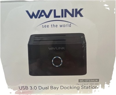 Wavlink WL-ST334UA USB 3.0 Dual Bay Dock 2.5/3.5 HDD SSD Plug & Play