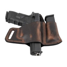 Comfort Carry Leather Holster & Mag Pouch Combo | Made in USA Fits Glock 17 1...