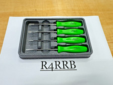 Snap-on Tools Usa New Green 4pc Mini Hard Grip Combo Screwdriver Set Sddx40ag