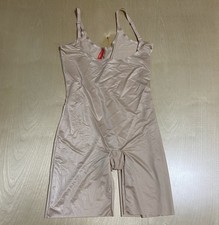 Spanx Thinstincts Women s Size Large Open-Bust Mid-Thigh Silky Bodysuit Shaper