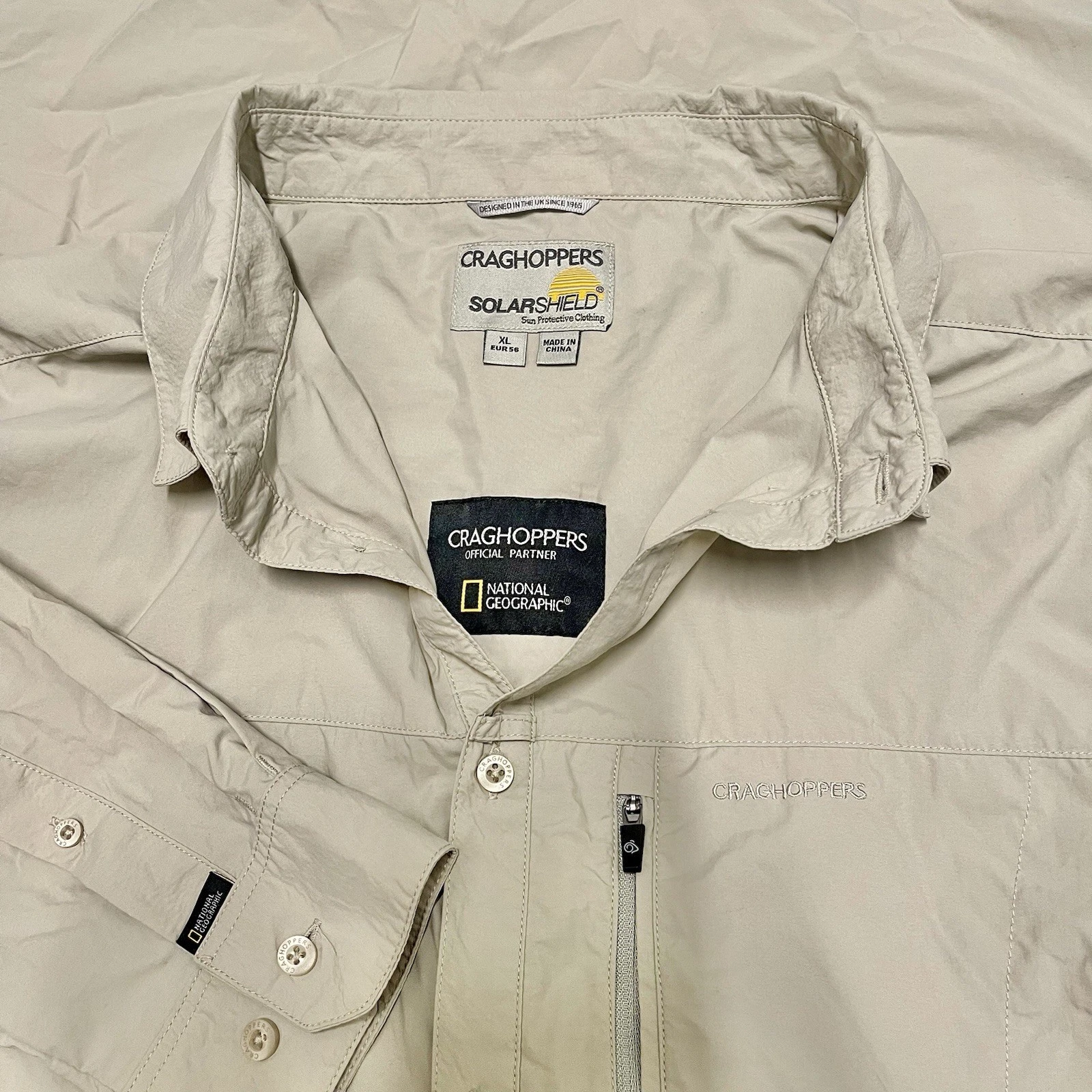 Craghoppers SolarShield Shirt Mens XL National Geographic Hiking Outdoor Tan
Opens in a new window o