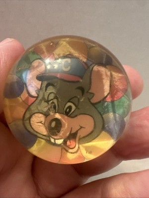 2000 Chuck E Cheese Bouncy Ball Double Sided 1.5  Showbiz Pizza Power Bouncer