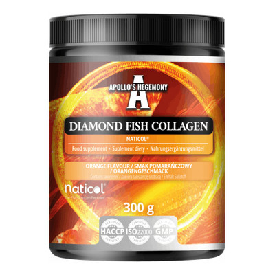 APOLLO'S HEGEMONY Diamond Fischkollagen 300g   Orange, Haut, Gelenke