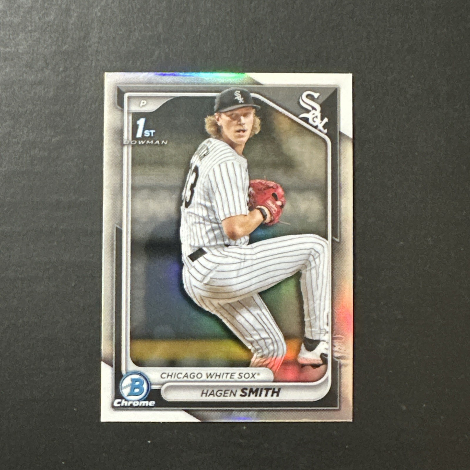 2024 Bowman Draft #BDC-2 Hagen Smith Chrome Refractor Bowman 1st RC White Sox