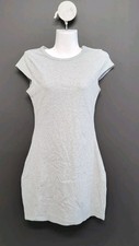 Victoria Secret Pink All Day Soft Ribbed Bodycon Dress M Med Heather Grey