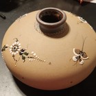Tonal Tonala Mexico Hand-Painted Pottery Vase Floral Butterfly Design — photo 1