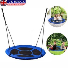 100cm Giant Nest Web Rope Hanging Tree Kids Swing Seat Round Playground Backyard