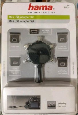 Hama Adapterset 2.0 Mini-USB-Adapter-Set 5in1 Schwarz