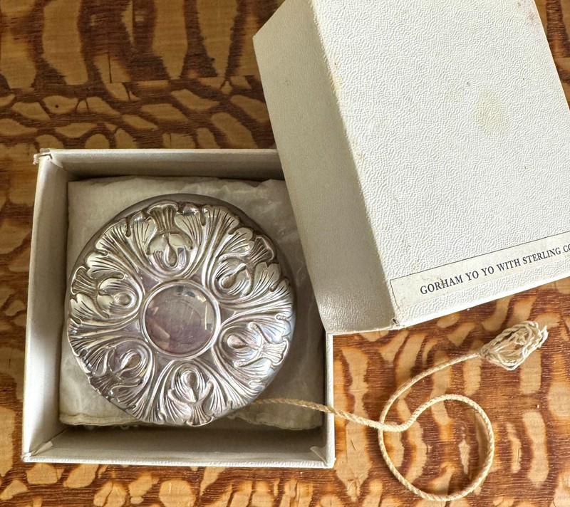 Vintage Gorham Sterling Silver Yo-Yo w/Original Box. NO Monogram