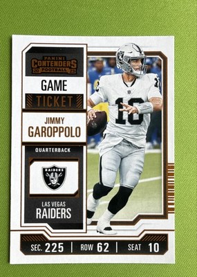 2023 Panini Contenders - Jimmy Garoppolo #54 Bronze Game Ticket