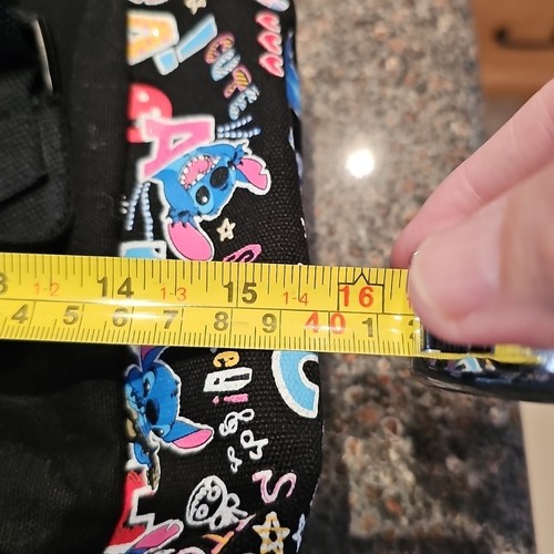 Disney Stitch Aloha Canvas Backpack NWOT Shanghai Fuchi Rare Colorful Pattern - Picture 11 of 17