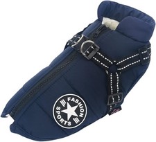 Hundemantel für kleine Hunde Geschirr Reißverschluss Hundeweste Fleecefutter TOP