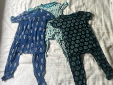 KicKee Kids Pajama PJ Lot of 3 Size 6 Bamboo Blend Short Sleeve/Long Pant