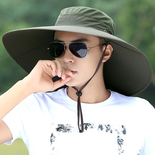 Sun Hat Man Lightweight Fisherman's Outdoor Hats for Men Fishing Cap - Bild 3 von 12