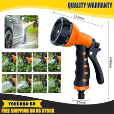 2025 Heavy-Duty Garden Hose Nozzle -8 Spray Patterns for Cleaning,Irrigation lot