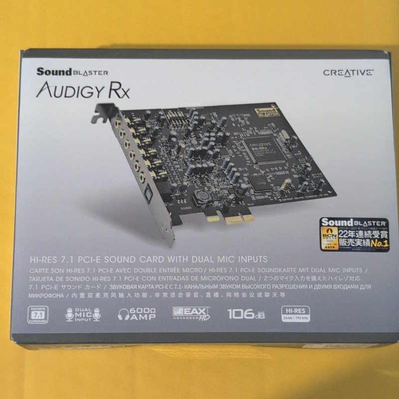 Creative Sound Blaster Audigy Rx 7.1 PCIe Sound Card — SEALED, NEW IN BOX!