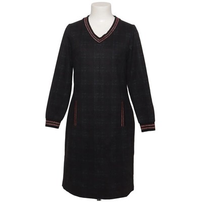Meri & Esca, Kleid, Größe: 42, Mehrfarbig/Schwarz, Glencheck, Damen #GWc