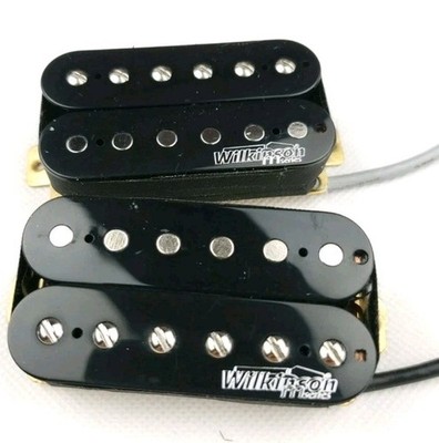 2 Pack Wilkinson Black Open Double Coil Electric Guitar Humbucker Pickups Guitar