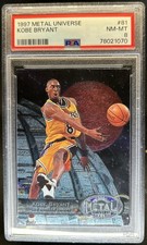 1997-98 Skybox Metal Universe Kobe Bryant #81 Lakers PSA 8
